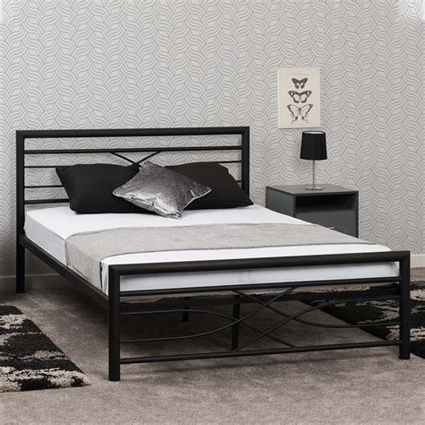 steel box double bed|wayfair metal double bed frame.